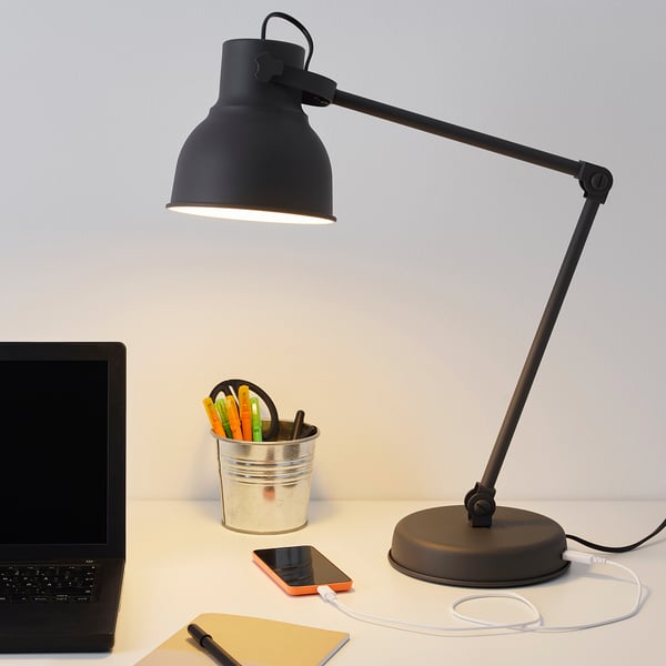 IKEA HEKTAR Work Lamp Dark Gray
