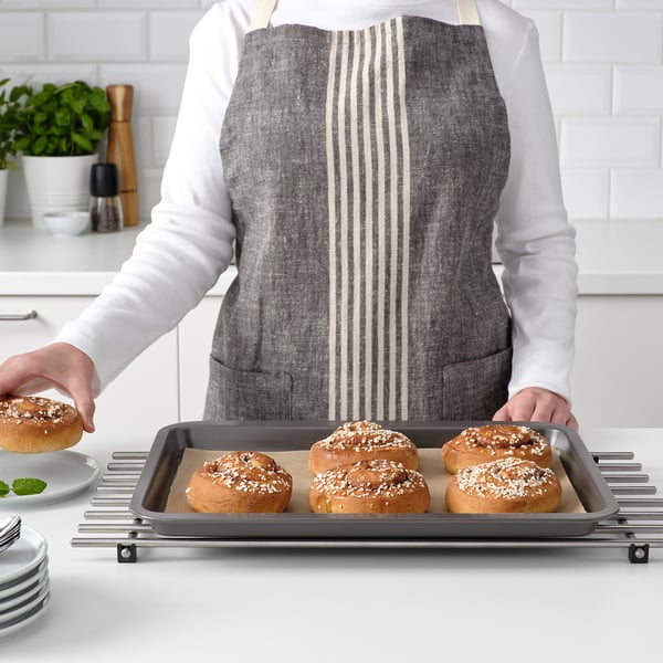 IKEA HEMMABAK Baking Sheet Gray 16x12 "