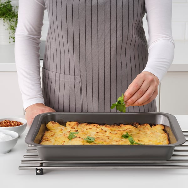 IKEA HEMMABAK Roasting Pan Gray 14x11 "