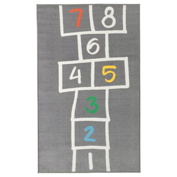 IKEA HEMMAHOS Rug gray 39 3/8x63 "