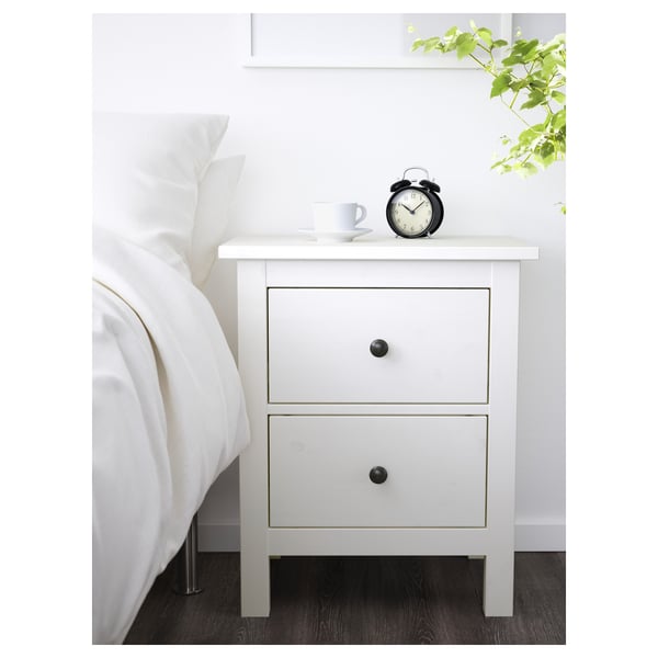 IKEA HEMNES 2-drawer Chest White Stain 21 1/4x26 "