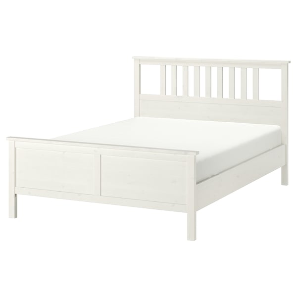 IKEA HEMNES Bed Frame White Stain/Luröy Queen