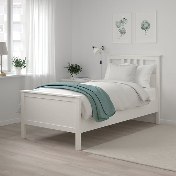 IKEA HEMNES Bed Frame White Stain Twin
