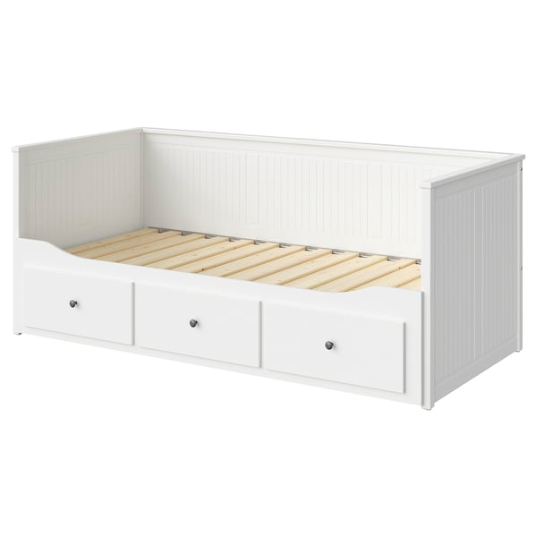 IKEA HEMNES Daybed frame with 3 drawers white Twin