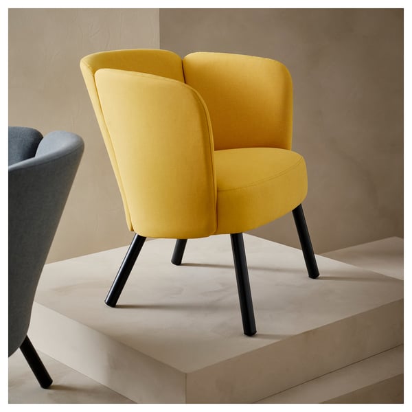 IKEA HERRÅKRA Armchair Diseröd Dark Yellow