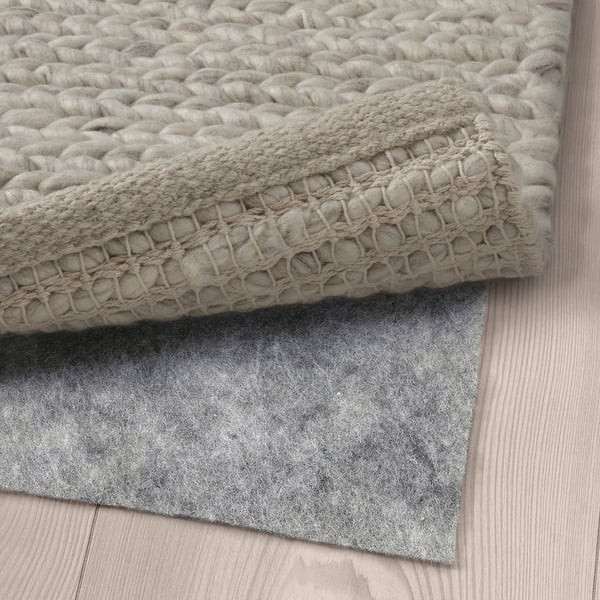 IKEA HJORTSVANG Rug Handmade/off-white 5 ' 3 "x7 ' 7 "