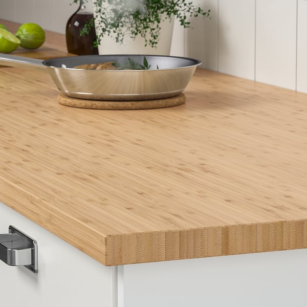 IKEA HOLMARED Countertop Bamboo/veneer 98x1 1/8 "