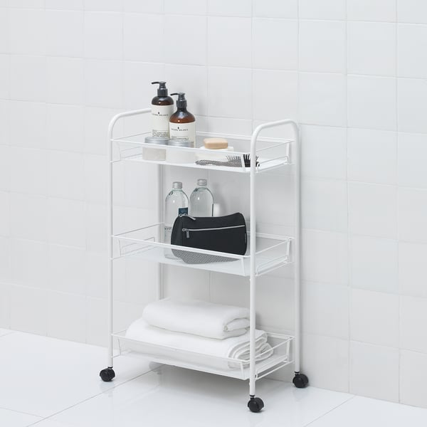 IKEA HORNAVAN Cart White 10 1/4x18 7/8x30 3/8 "