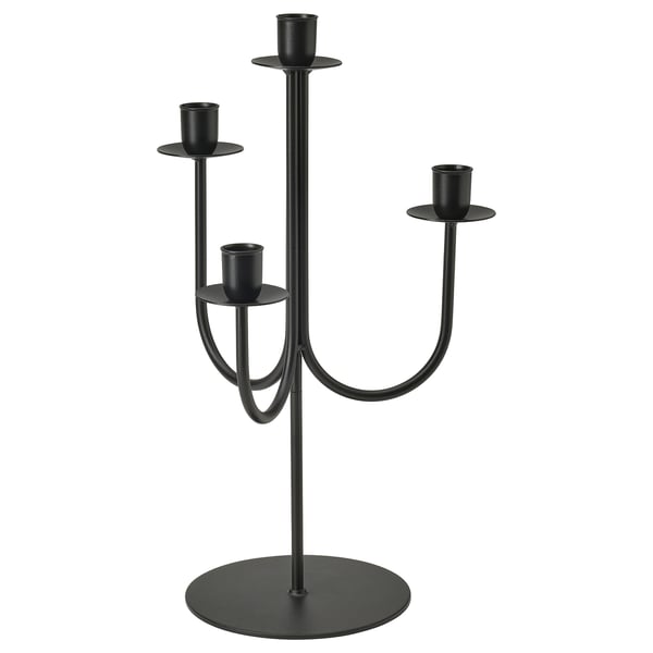 IKEA HÖSTAGILLE Candelabra black 15 "