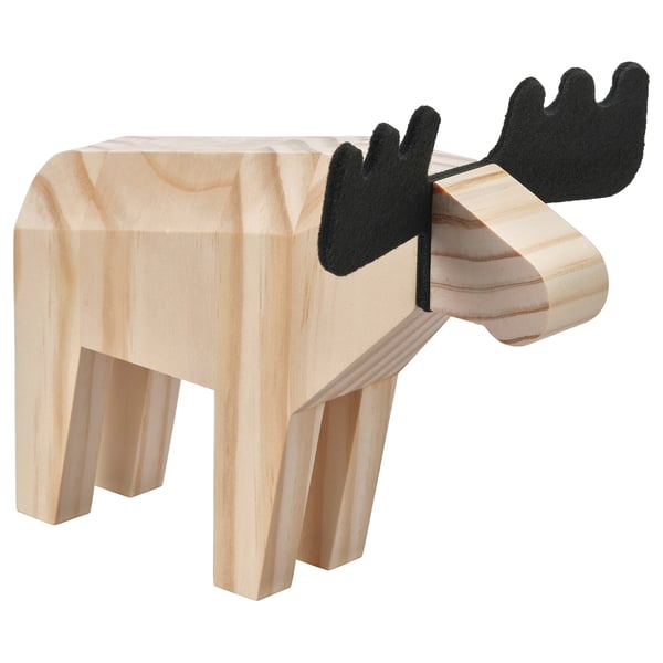 IKEA HÖSTAGILLE Decoration moose pine/black 7 "