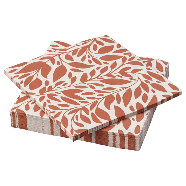 IKEA HÖSTAGILLE Paper napkin orange 13x13 "
