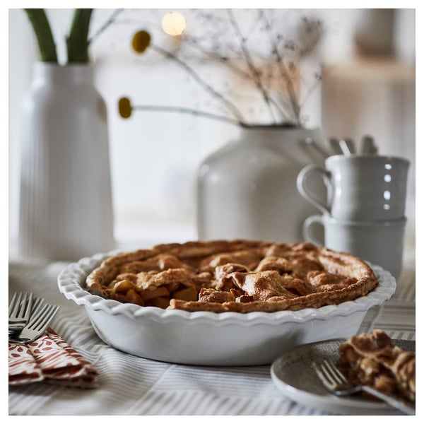 IKEA HÖSTAGILLE Pie Plate Off-white 13 "