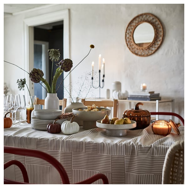 IKEA HÖSTAGILLE Tablecloth Beige 57x94 "