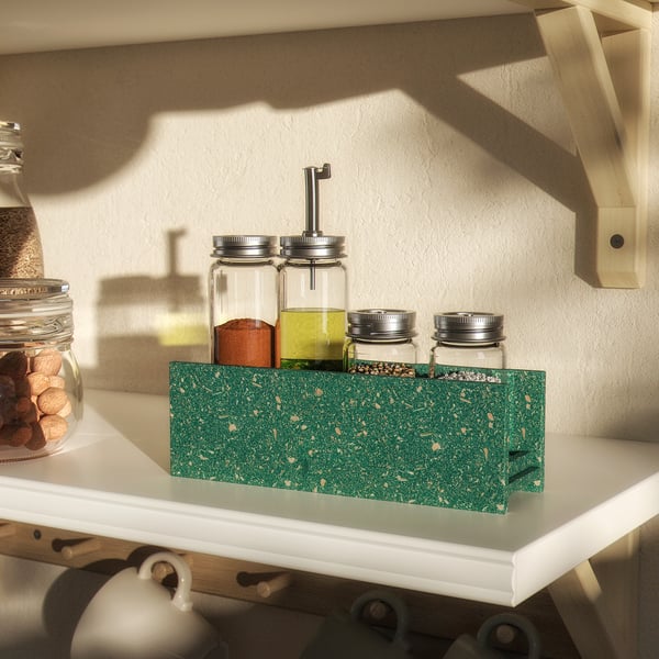 IKEA HUNDHAJ Spice Rack Green 7 ¾ "