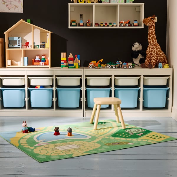 IKEA HUSSPARV Rug Green 39 ¼x52 ¼ "