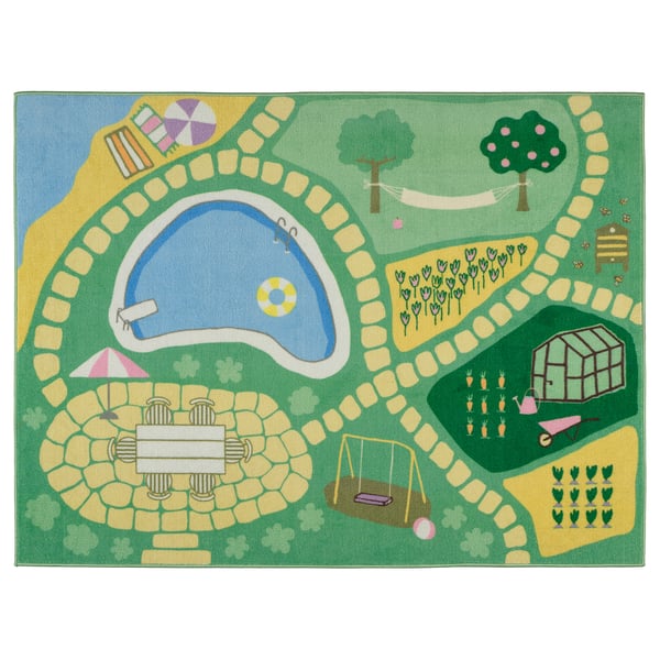 IKEA HUSSPARV Rug green 39 ¼x52 ¼ "