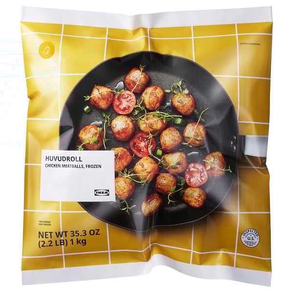 IKEA HUVUDROLL Chicken meatballs frozen 2 lb 3 oz