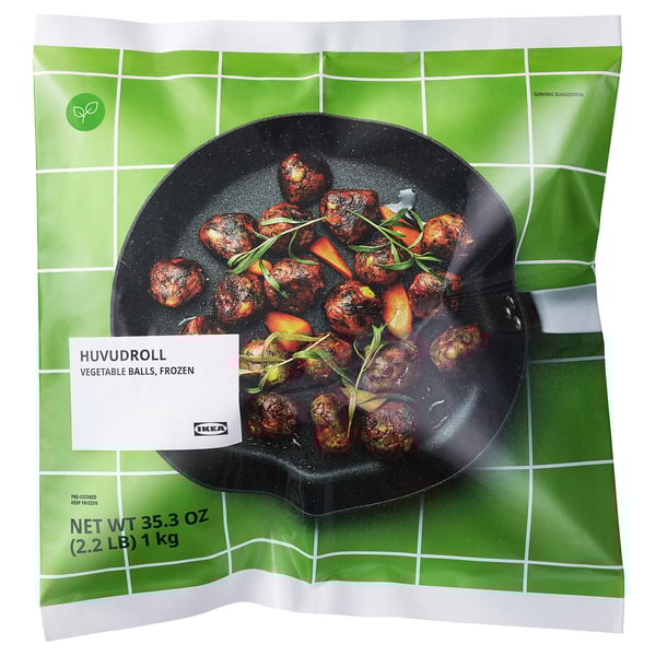 IKEA HUVUDROLL Vegetable balls frozen 2 lb 3 oz
