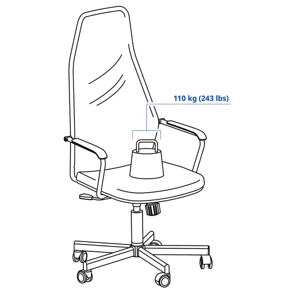 IKEA HUVUDSPELARE Gaming Chair Black