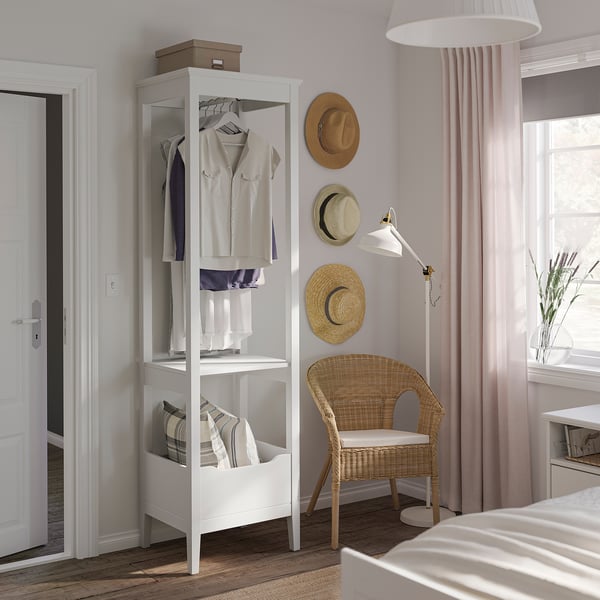 IKEA IDANÄS Open Wardrobe White 23 1/4x83 1/8 "