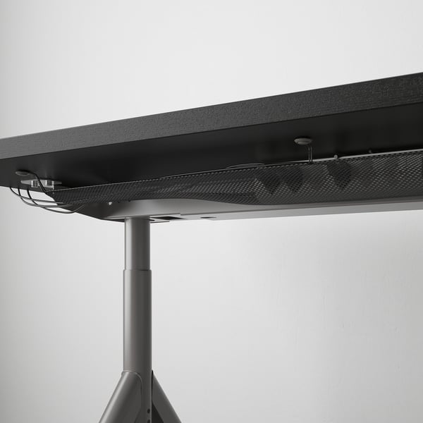 IKEA IDÅSEN Desk Black/dark Gray 47 1/4x27 1/2 "