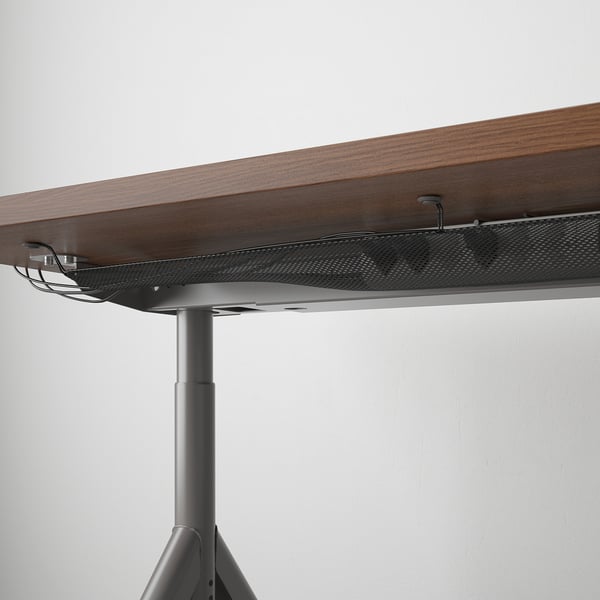 IKEA IDÅSEN Desk Brown/dark Gray 63x31 1/2 "
