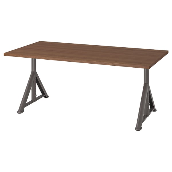 IKEA IDÅSEN Desk brown/dark gray 63x31 1/2 "