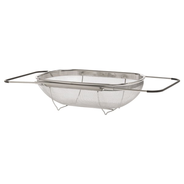 IKEA IDEALISK Colander Stainless Steel/black 13x9 "