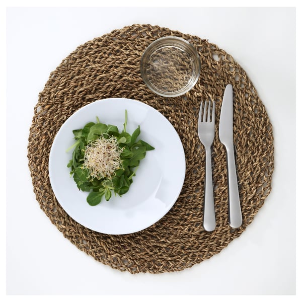 IKEA IHÅLLIG Place Mat Natural/seagrass 15 "