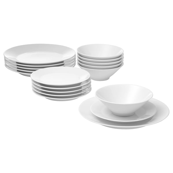 IKEA IKEA 365+ 18-piece dinnerware set white