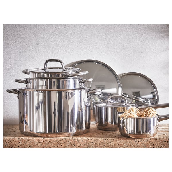 IKEA IKEA 365+ 9-piece Cookware Set Stainless Steel
