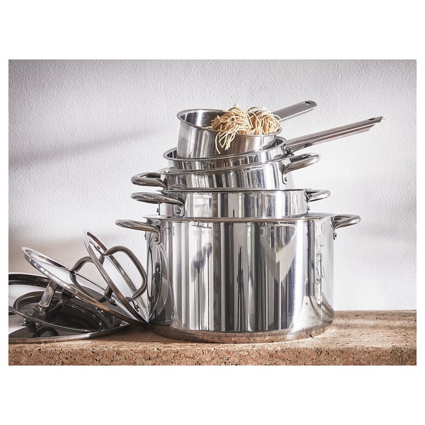 IKEA IKEA 365+ 9-piece Cookware Set Stainless Steel