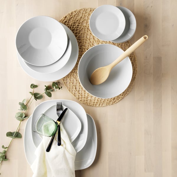IKEA IKEA 365+ Bowl Angled Sides White 9 "