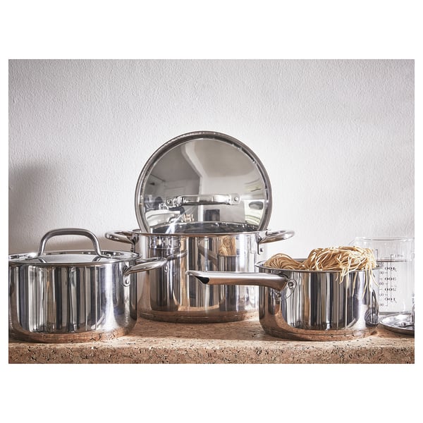 IKEA IKEA 365+ Cookware Set Of 6 Stainless Steel