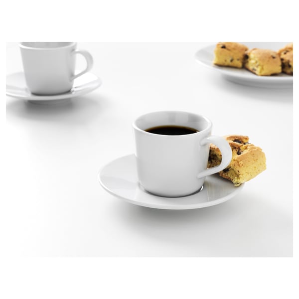 IKEA IKEA 365+ Espresso Cup And Saucer White 2 Oz