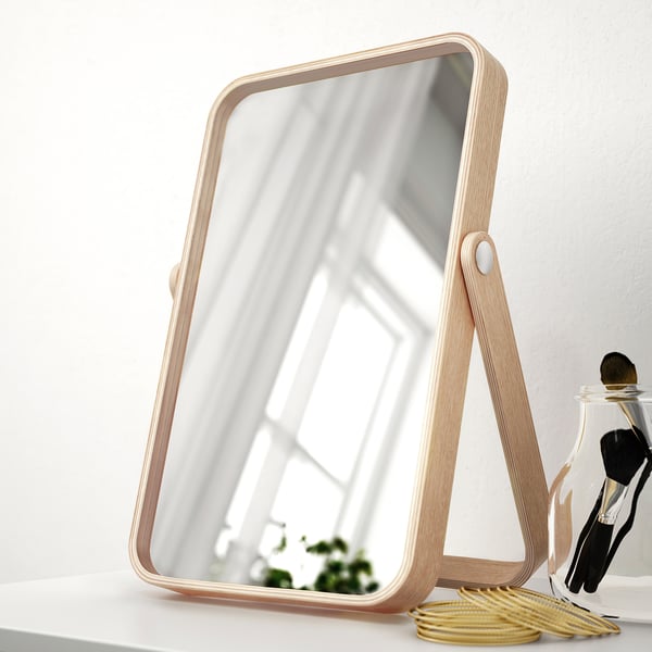 IKEA IKORNNES Table Mirror Ash 10 5/8x15 3/4 "