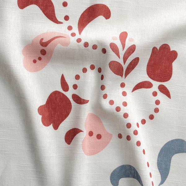 IKEA INAMARIA Dish Towel Floral Pattern 18x22 "