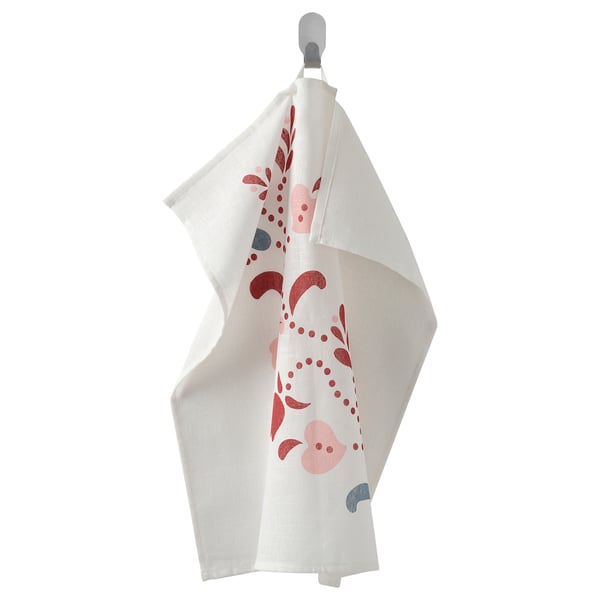 IKEA INAMARIA Dish towel floral pattern 18x22 "