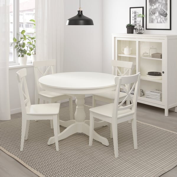IKEA INGATORP Extendable Table White 43 1/4/61 "