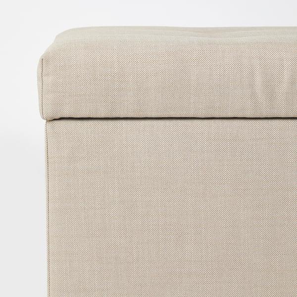 IKEA INNDYR Storage Bench Nordvalla Beige/black
