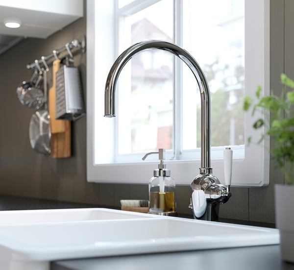 IKEA INSJÖN Kitchen Faucet Chrome Plated