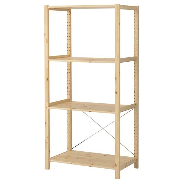 IKEA IVAR Shelving unit pine 35x19 5/8x70 1/2 "