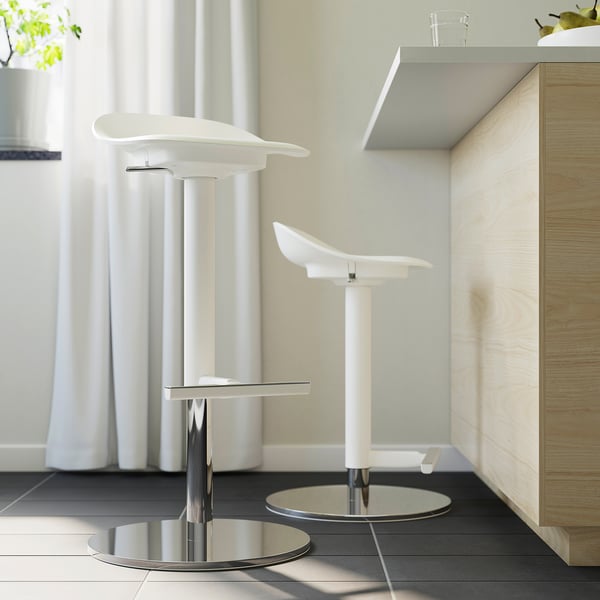 IKEA JANINGE Bar Stool White 29 7/8 "