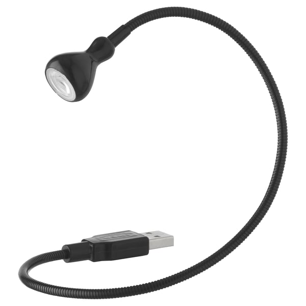 IKEA JANSJÖ LED USB lamp black 15 "
