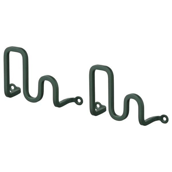 IKEA JORDMÅNEN Hook dark gray-green