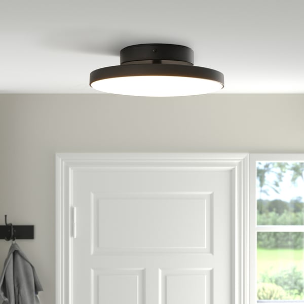 IKEA KABOMBA LED Ceiling Lamp Matte/black 14 "