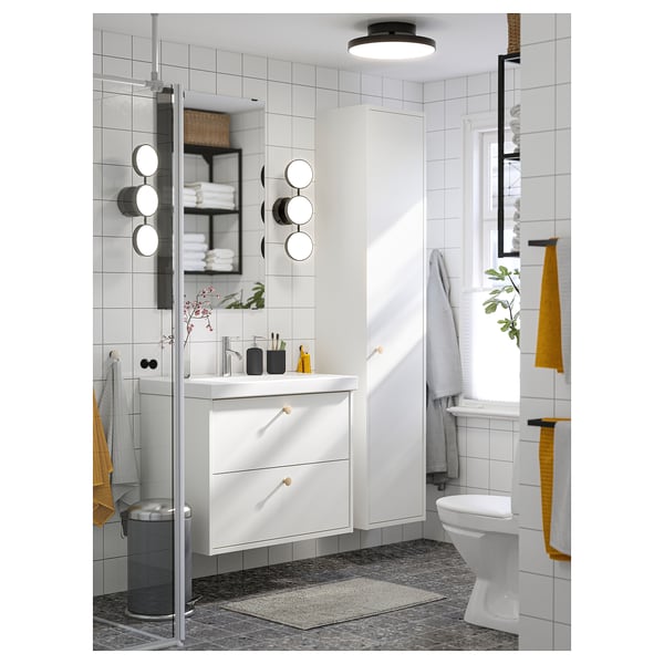 IKEA KABOMBA LED Ceiling Lamp Matte/black 14 "