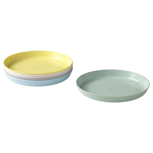 IKEA KALAS Plate mixed colors
