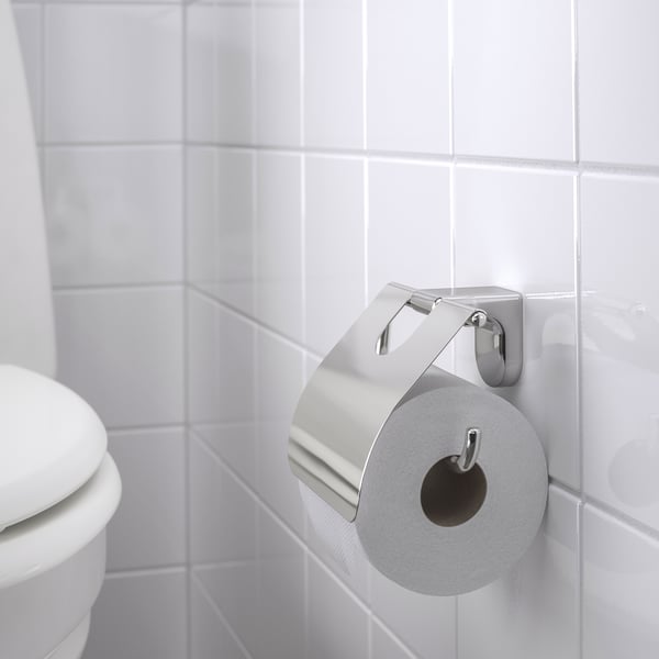 IKEA KALKGRUND Toilet Roll Holder Chrome Plated