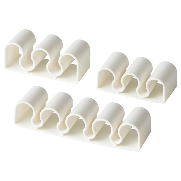 IKEA KALKSTUFF Cable holder set of 3 white
